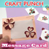 クラフトパンチの花で手作り♪メッセージカードの作り方！