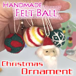 クリスマスのオーナメント♪フェルトボールで簡単手作り！
