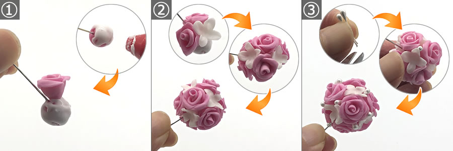 樹脂粘土で作る 花のピアス の作り方 手順に沿った写真付きで解説 Let S ガーデニンgooooods