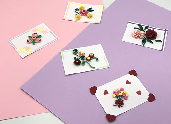 クラフトパンチの花で手作り メッセージカードの作り方 Let S ガーデニンgooooods